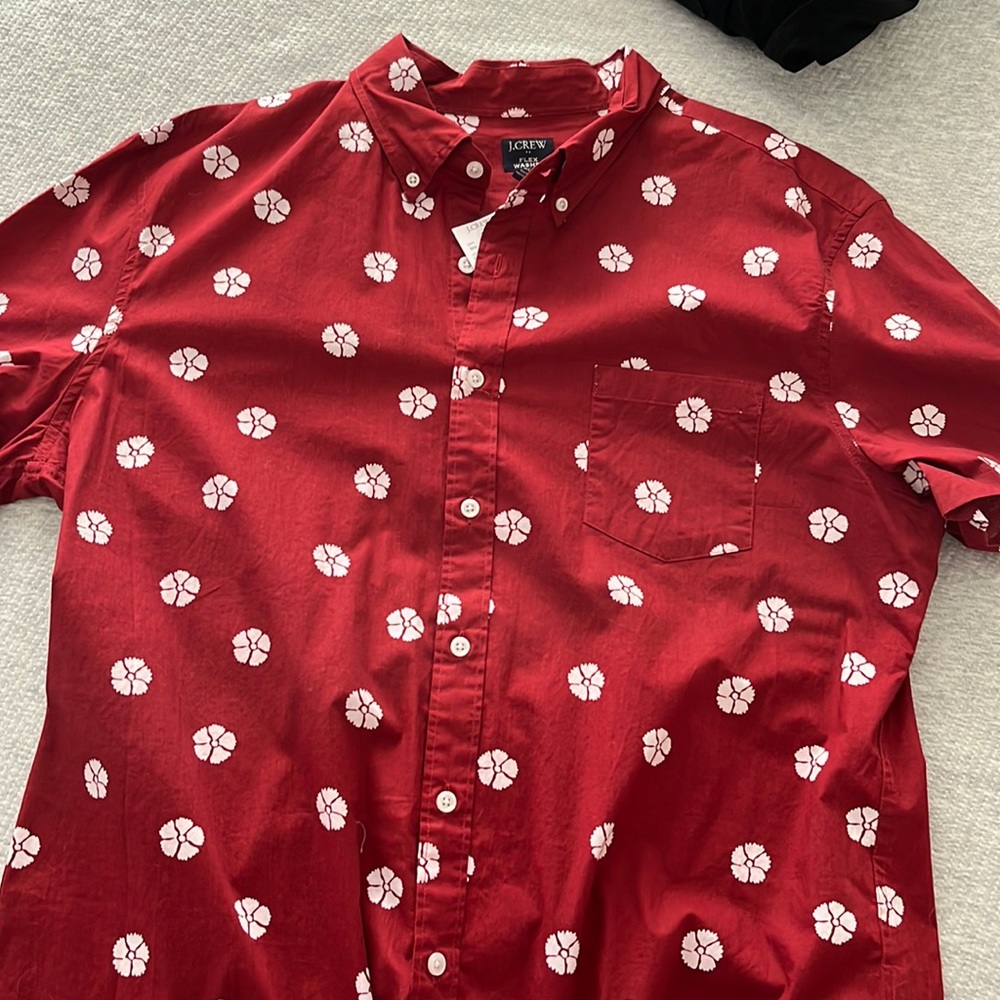 J. Crew short sleeve button up size XL